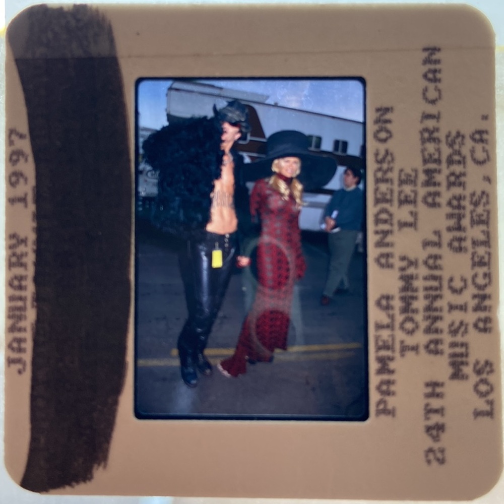 Original 35mm Tommy Lee & Pamela Anderson Transparency Slide